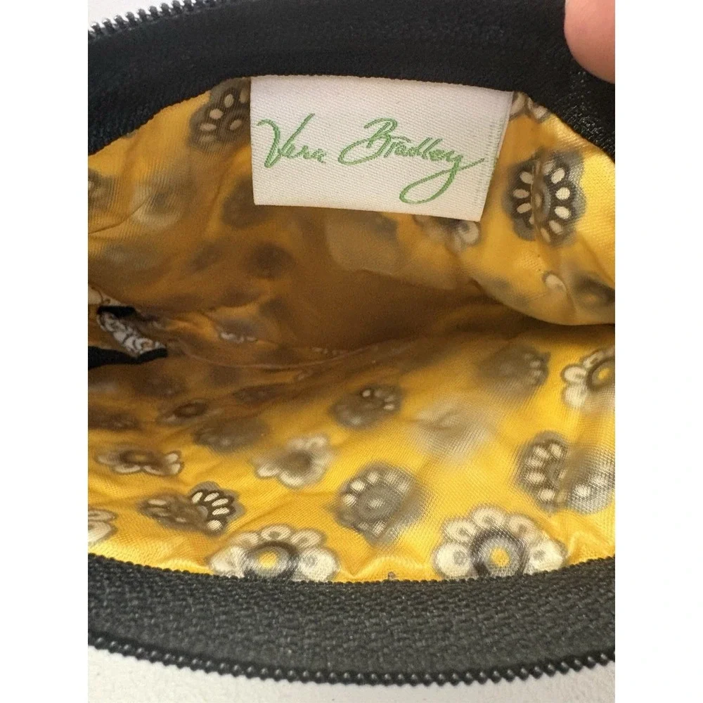 Vera Bradley‎ Cosmetic Bag Yellow Bird Makeup Travel Floral Organizer